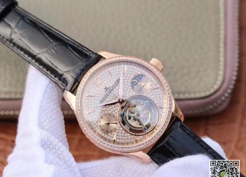 Jaeger-LeCoultre Master Complication Functions Real Tourbillon 1:1 Best Edition Replica Watch Swiss Hand-winding 3310 Rosegold