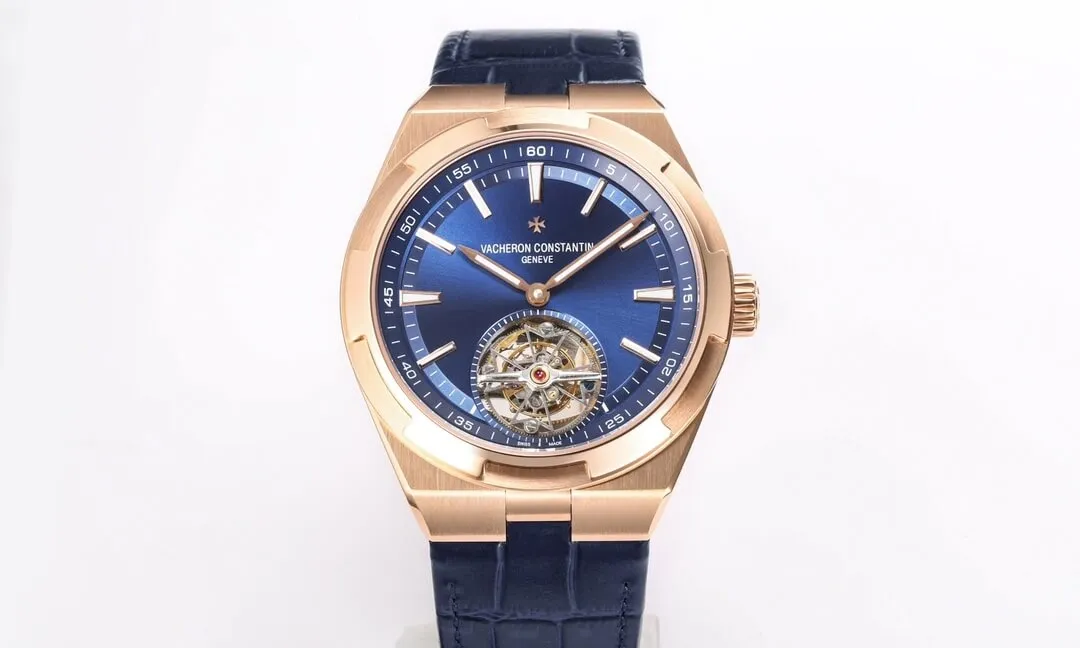 Vacheron Constantin Overseas Tourbillon 6000V 110R-B733 BBR Factory 1:1 Best Edition Replica Watch Blue Strap