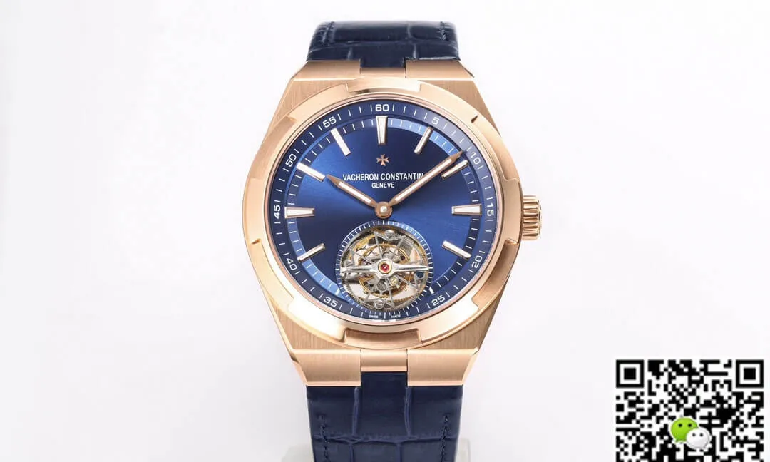 Vacheron Constantin Overseas Tourbillon 6000V 110R-B733 BBR Factory 1:1 Best Edition Replica Watch Blue Strap