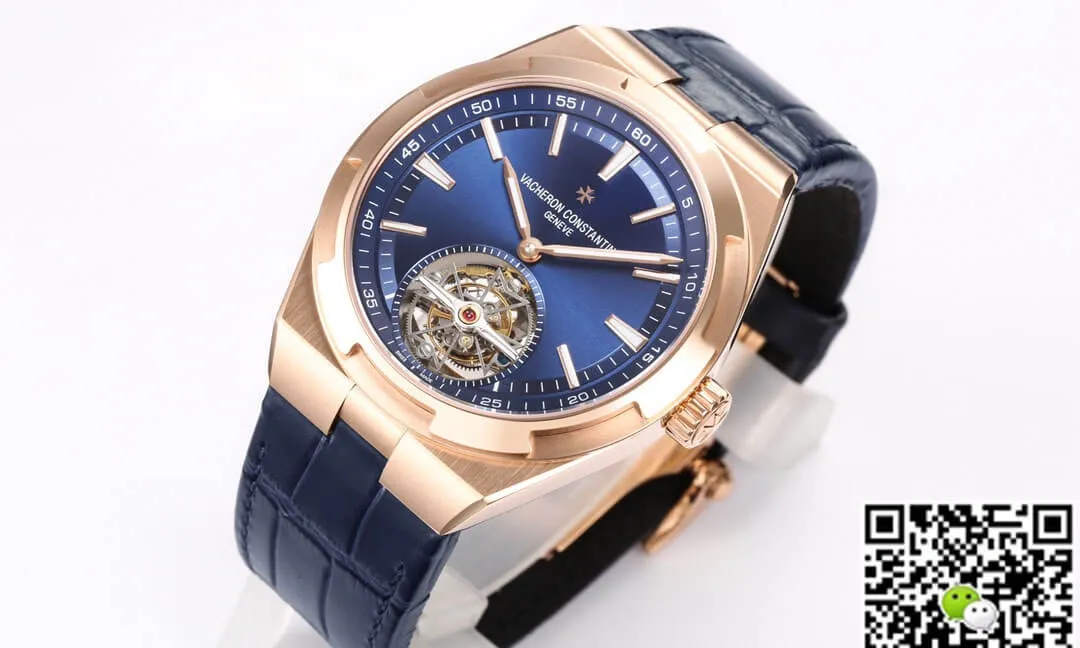 Vacheron Constantin Overseas Tourbillon 6000V 110R-B733 BBR Factory 1:1 Best Edition Replica Watch Blue Strap