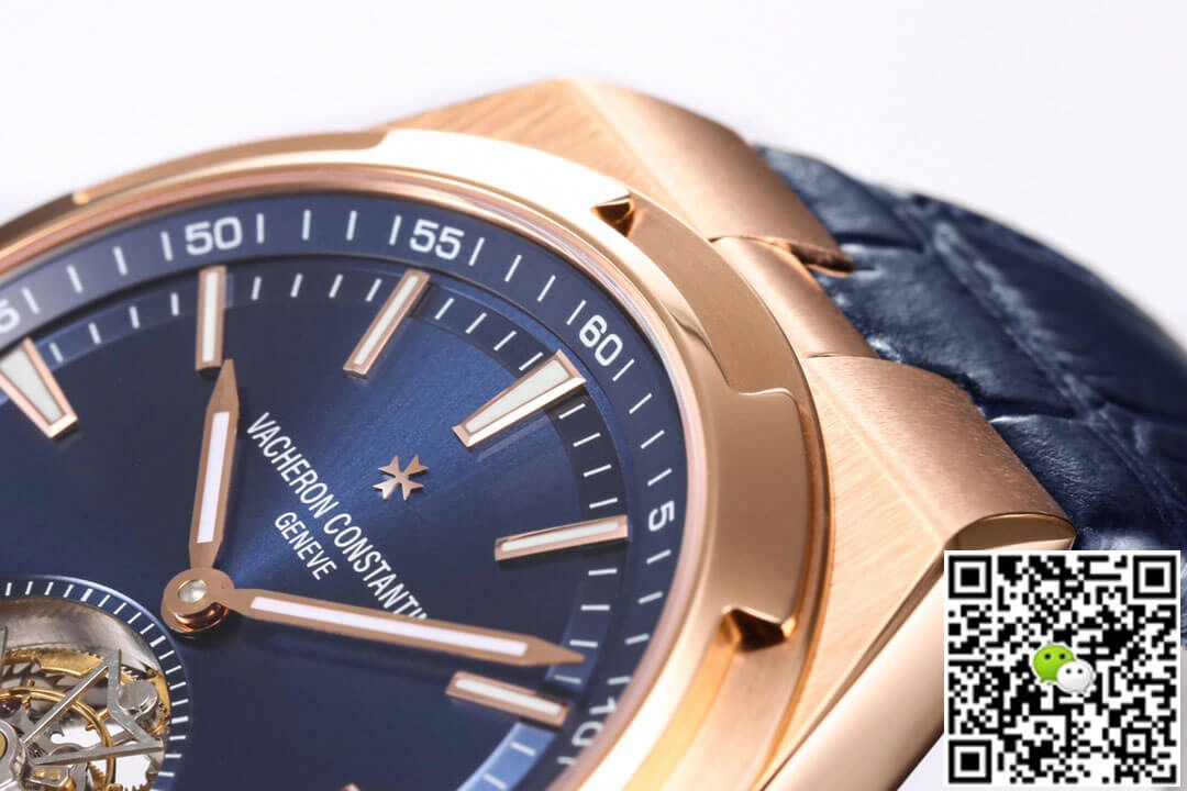 Vacheron Constantin Overseas Tourbillon 6000V 110R-B733 BBR Factory 1:1 Best Edition Replica Watch Blue Strap