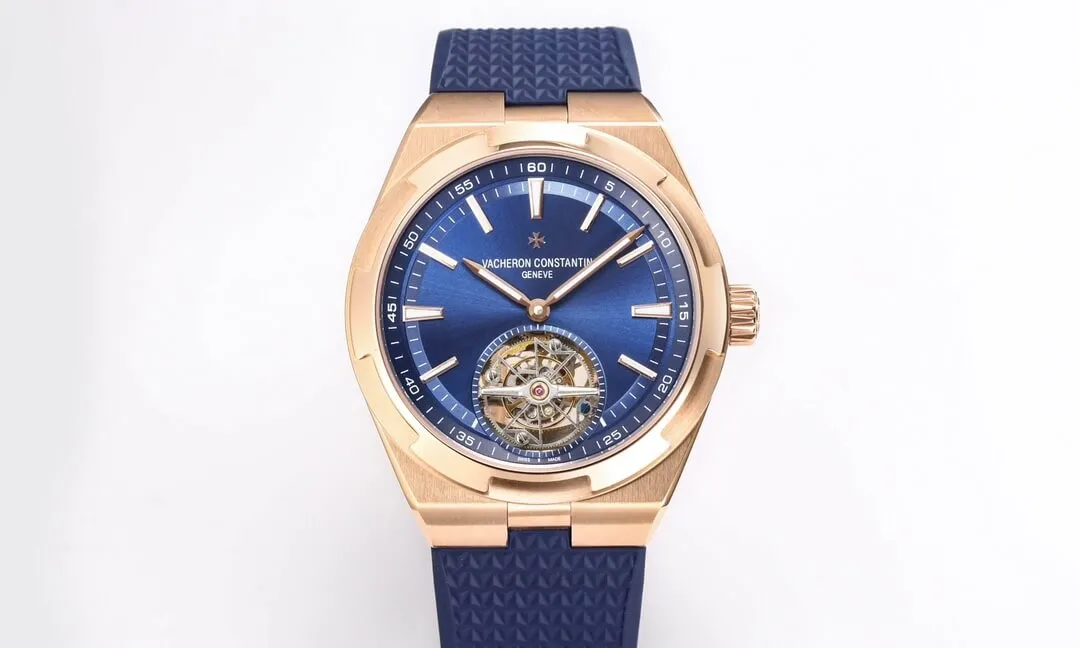Vacheron Constantin Overseas Tourbillon 6000V 110R-B733 BBR Factory 1:1 Best Edition Replica Watch Gold Bezel