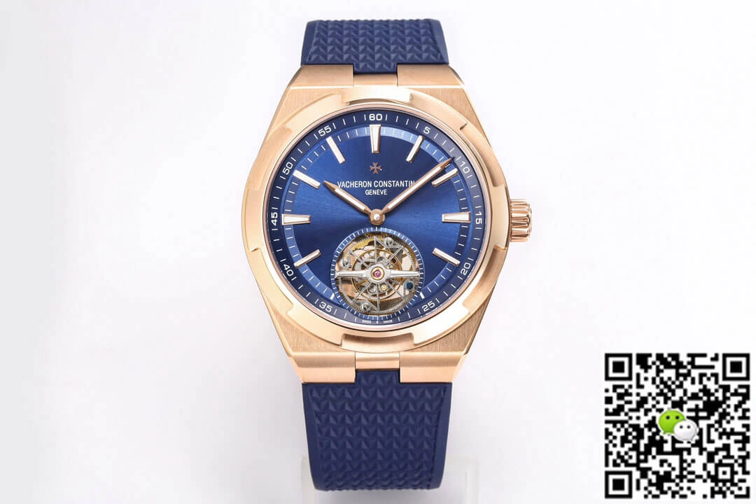 Vacheron Constantin Overseas Tourbillon 6000V 110R-B733 BBR Factory 1:1 Best Edition Replica Watch Gold Bezel