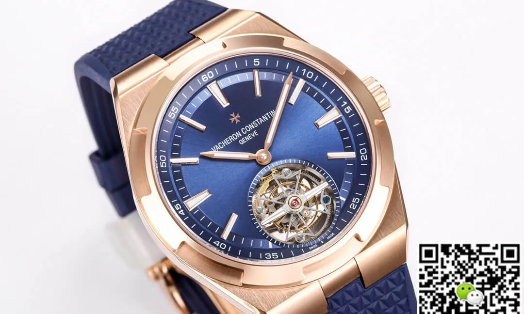 Vacheron Constantin Overseas Tourbillon 6000V 110R-B733 BBR Factory 1:1 Best Edition Replica Watch Gold Bezel