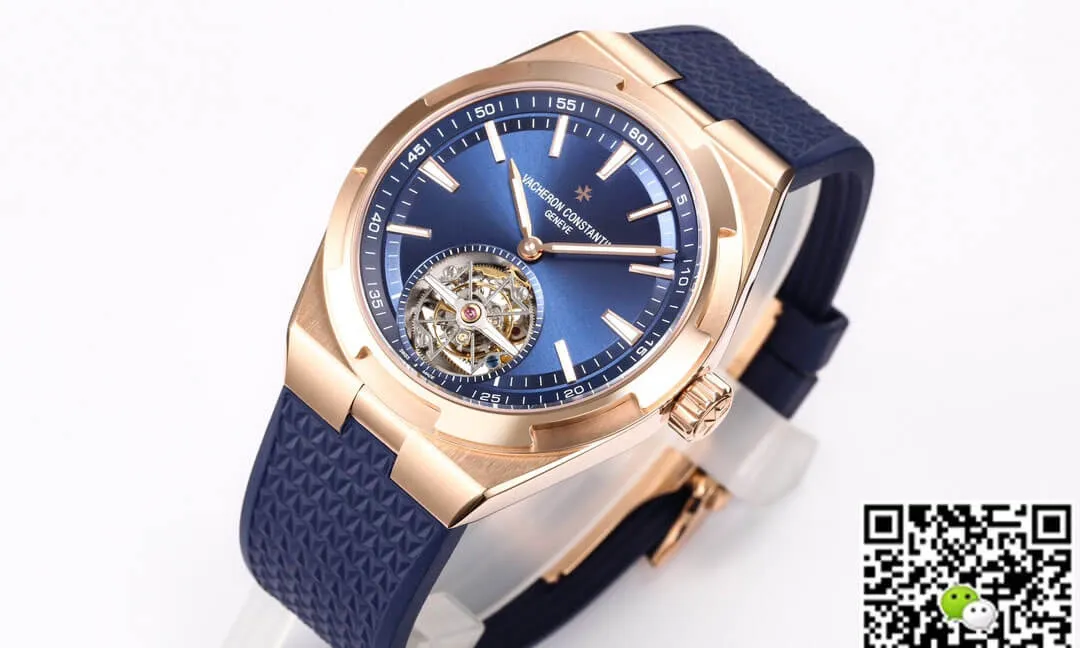 Vacheron Constantin Overseas Tourbillon 6000V 110R-B733 BBR Factory 1:1 Best Edition Replica Watch Gold Bezel