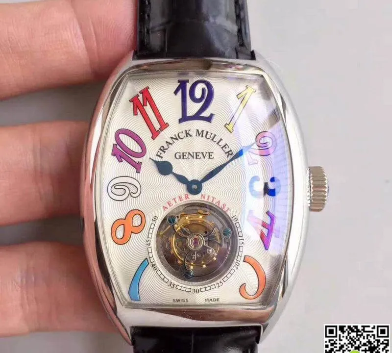 Franck Muller Aeternitas Tourbillon 8888 T PR 1:1 Best Edition Replica Watch Swiss Tourbillon White Dial