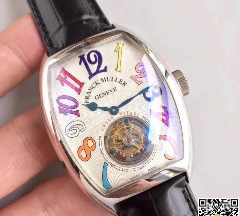 Franck Muller Aeternitas Tourbillon 8888 T PR 1:1 Best Edition Replica Watch Swiss Tourbillon White Dial