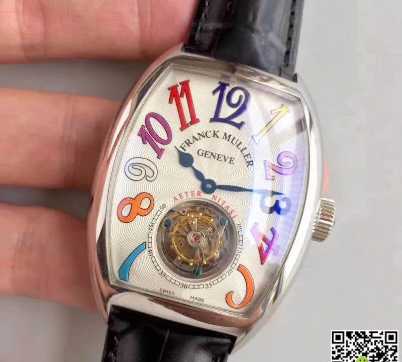 Franck Muller Aeternitas Tourbillon 8888 T PR 1:1 Best Edition Replica Watch Swiss Tourbillon White Dial