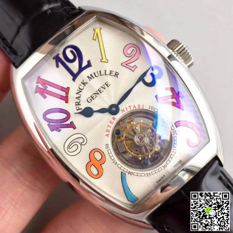 Franck Muller Aeternitas Tourbillon 8888 T PR 1:1 Best Edition Replica Watch Swiss Tourbillon White Dial