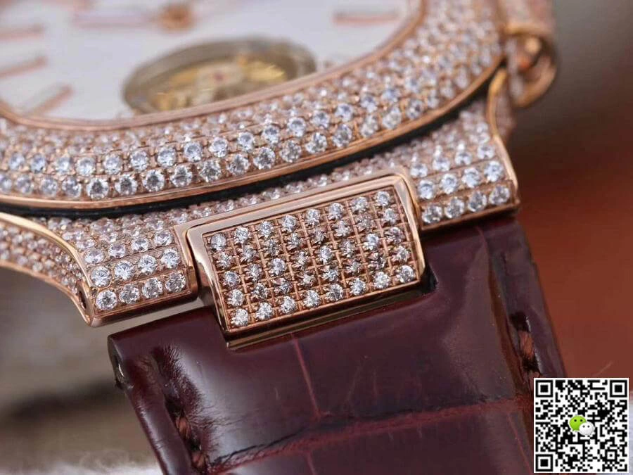 Patek Philippe Nautilus Tourbillon R8 Factory 1:1 Best Edition Replica Watch Swiss Tourbillon Rose Gold
