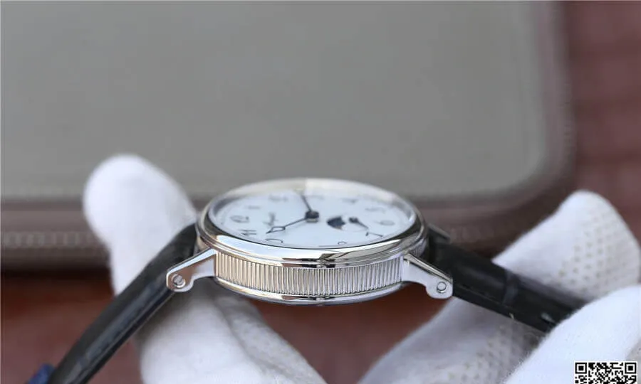 Breguet Classique Moonphase 9087BB 29 964 TW Factory 1:1 Best Edition Replica Watch Black Strap