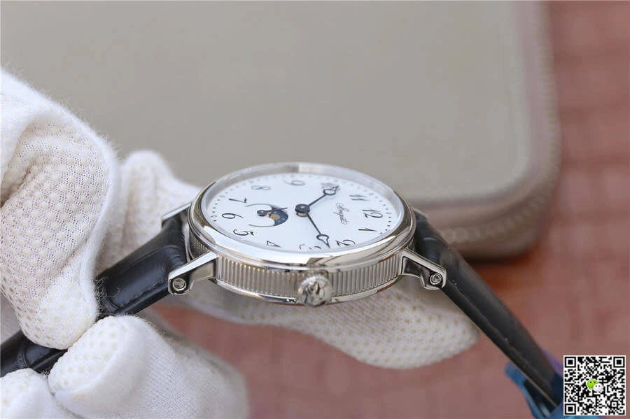 Breguet Classique Moonphase 9087BB 29 964 TW Factory 1:1 Best Edition Replica Watch Black Strap