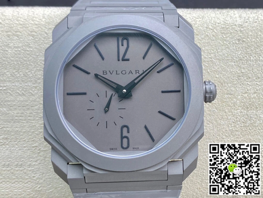 Bvlgari Octo Finissimo 102713 BGO40C14TTXTAUTO BV Factory 1:1 Best Edition Replica Watch Gray Dial