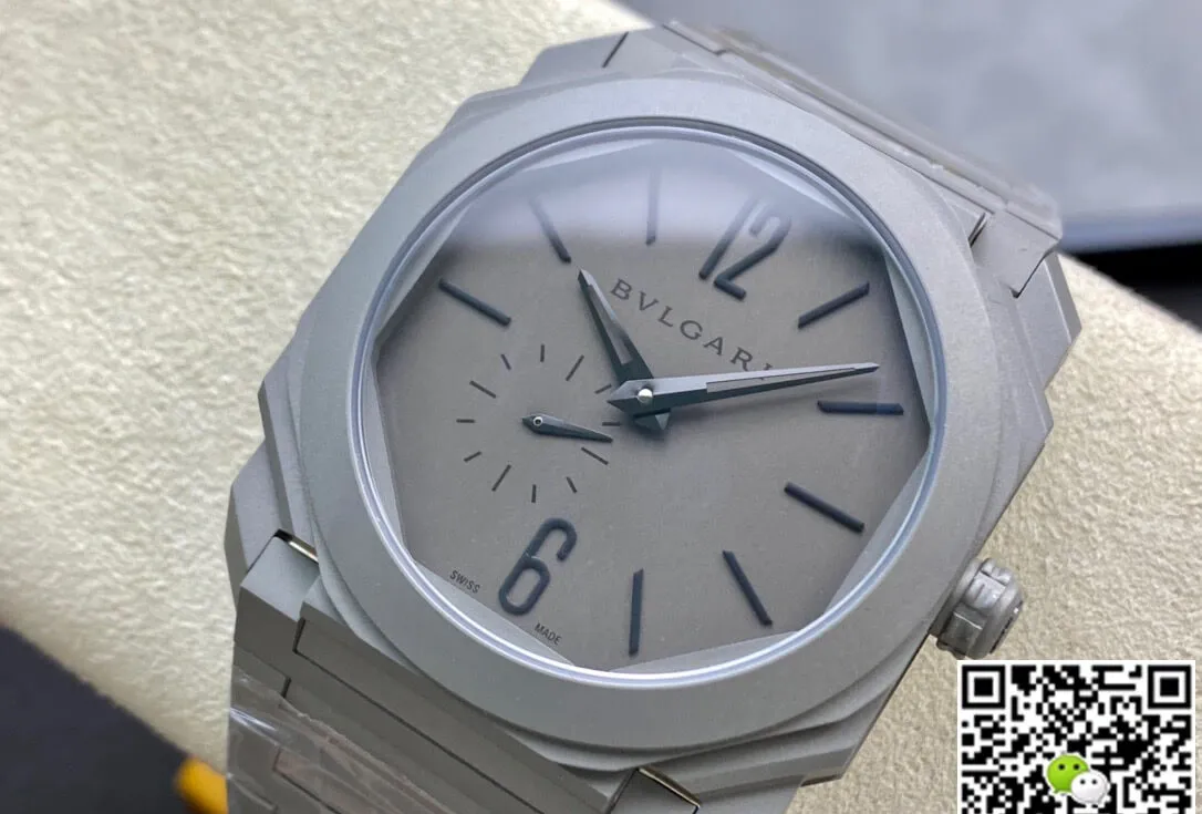 Bvlgari Octo Finissimo 102713 BGO40C14TTXTAUTO BV Factory 1:1 Best Edition Replica Watch Gray Dial