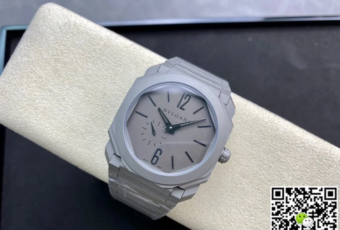 Bvlgari Octo Finissimo 102713 BGO40C14TTXTAUTO BV Factory 1:1 Best Edition Replica Watch Gray Dial