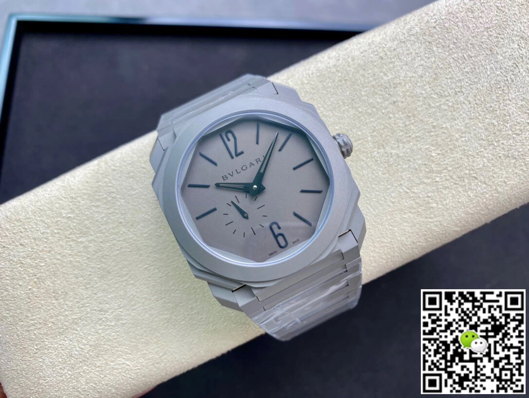 Bvlgari Octo Finissimo 102713 BGO40C14TTXTAUTO BV Factory 1:1 Best Edition Replica Watch Gray Dial