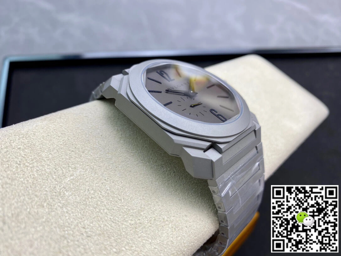 Bvlgari Octo Finissimo 102713 BGO40C14TTXTAUTO BV Factory 1:1 Best Edition Replica Watch Gray Dial