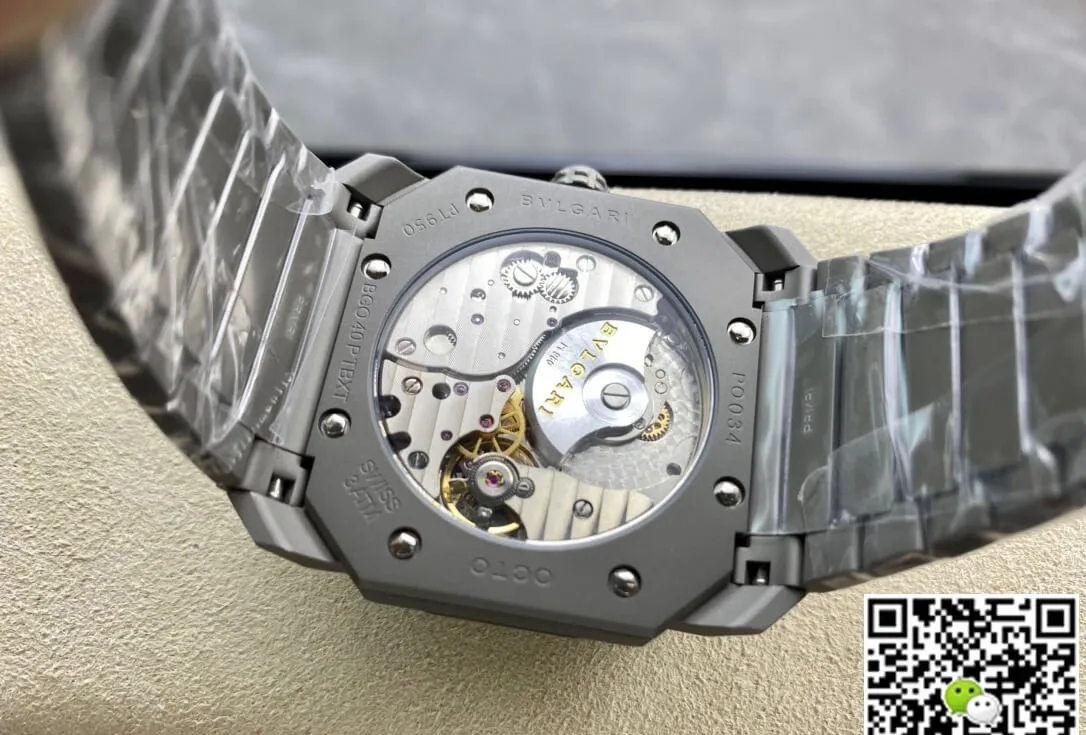 Bvlgari Octo Finissimo 102713 BGO40C14TTXTAUTO BV Factory 1:1 Best Edition Replica Watch Gray Dial