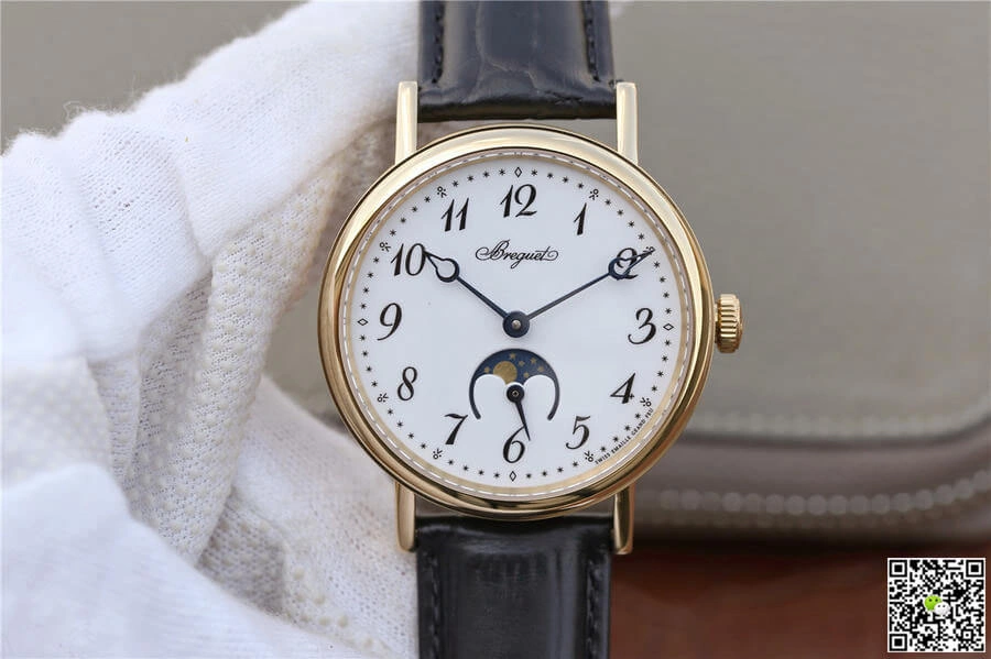 Breguet Classique Moonphase 9087BB 29 964 TW Factory 1:1 Best Edition Replica Watch White Dial