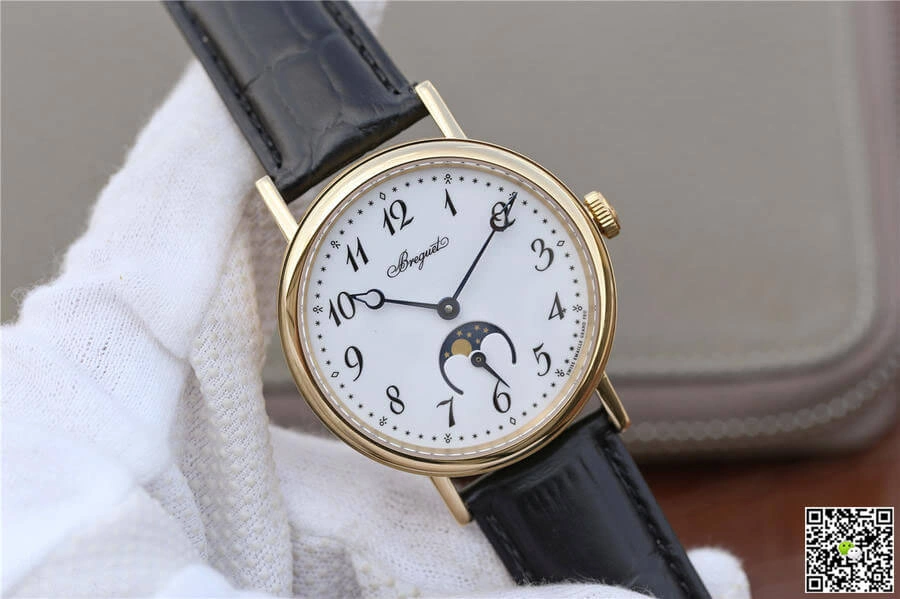 Breguet Classique Moonphase 9087BB 29 964 TW Factory 1:1 Best Edition Replica Watch White Dial