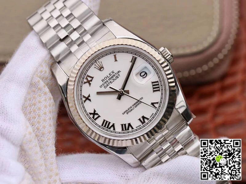 Rolex Datejust 116234 36mm AR Factory 1:1 Best Edition Replica Watch Swiss ETA3135 White Dial