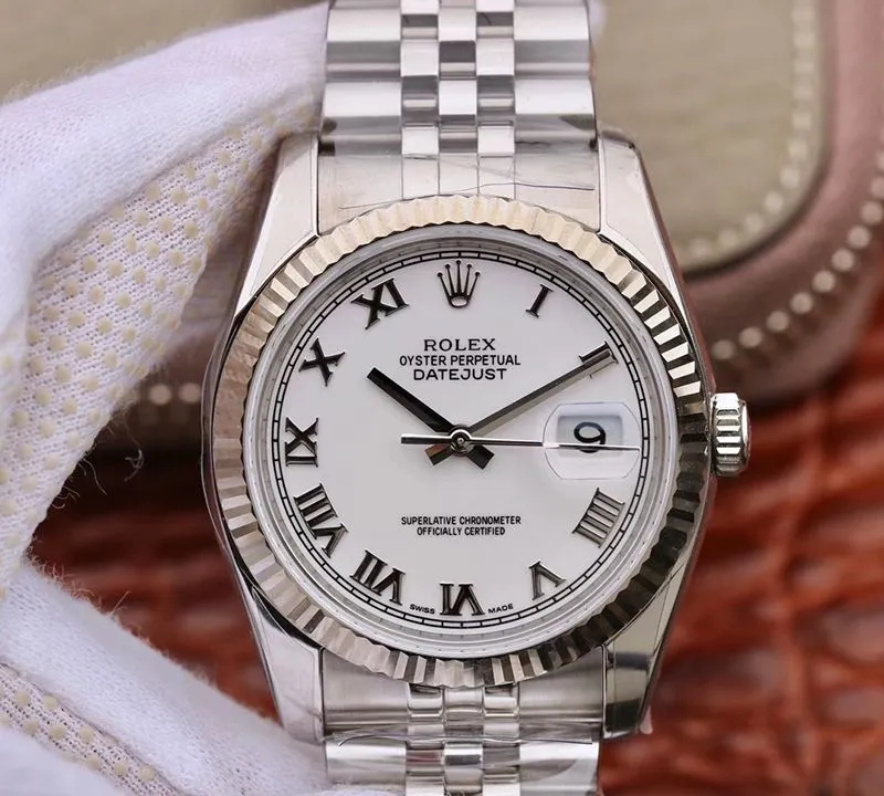 Rolex Datejust 116234 36mm AR Factory 1:1 Best Edition Replica Watch Swiss ETA3135 White Dial