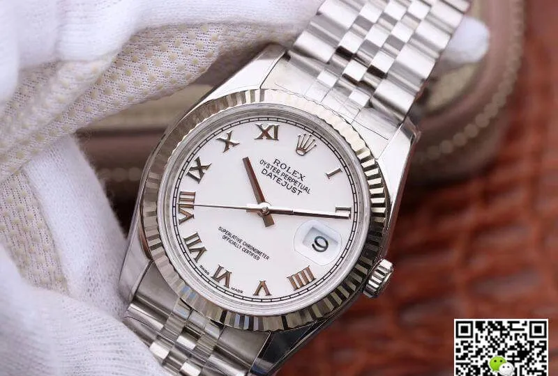 Rolex Datejust 116234 36mm AR Factory 1:1 Best Edition Replica Watch Swiss ETA3135 White Dial