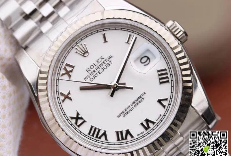 Rolex Datejust 116234 36mm AR Factory 1:1 Best Edition Replica Watch Swiss ETA3135 White Dial