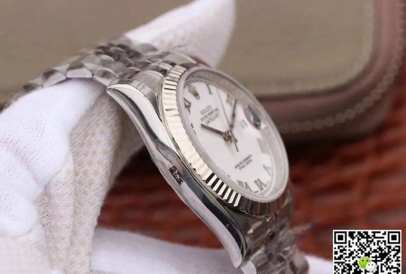 Rolex Datejust 116234 36mm AR Factory 1:1 Best Edition Replica Watch Swiss ETA3135 White Dial