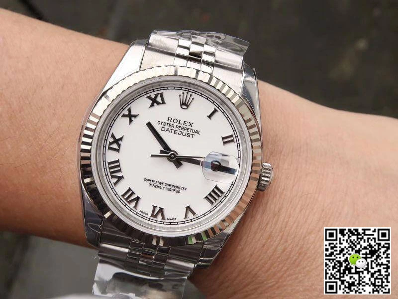 Rolex Datejust 116234 36mm AR Factory 1:1 Best Edition Replica Watch Swiss ETA3135 White Dial