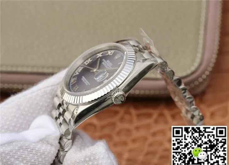 Rolex Datejust 36MM GM Factory 1:1 Best Edition Replica Watch Blue Dial Stainless Steel Strap