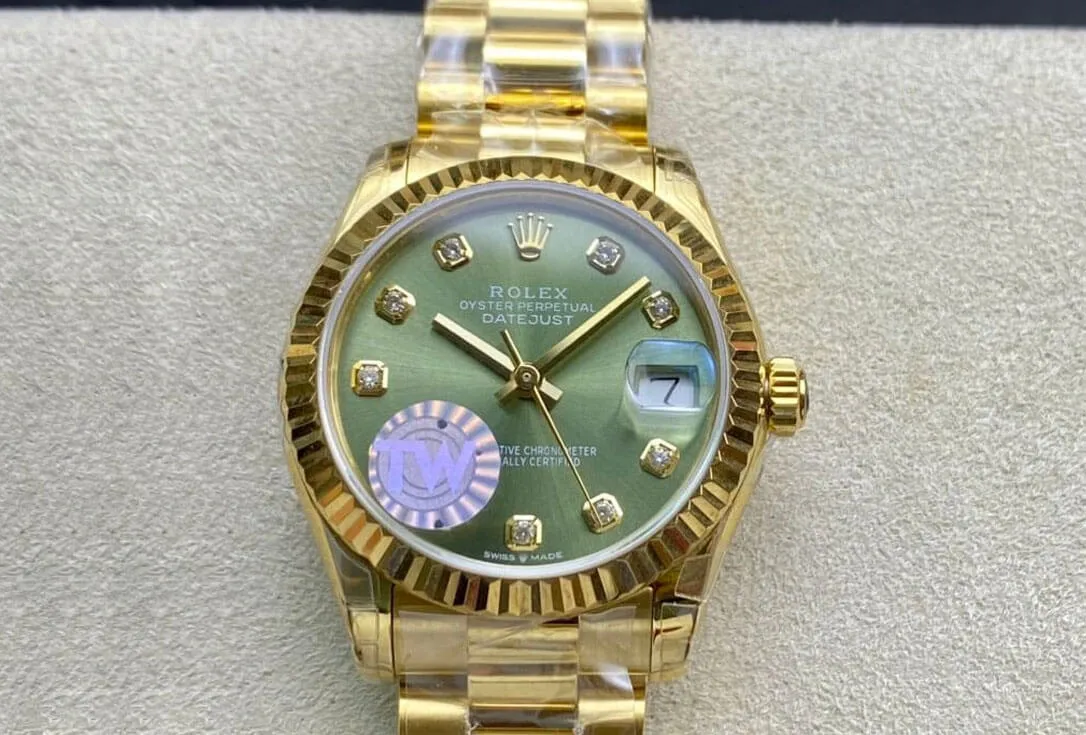 Rolex Datejust M278278-0011 31MM TW Factory 1:1 Best Edition Replica Watch Green Diamond Dial