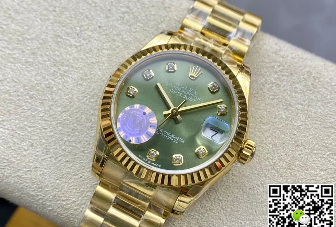 Rolex Datejust M278278-0011 31MM TW Factory 1:1 Best Edition Replica Watch Green Diamond Dial