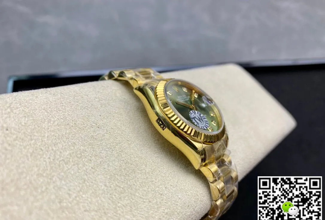 Rolex Datejust M278278-0011 31MM TW Factory 1:1 Best Edition Replica Watch Green Diamond Dial