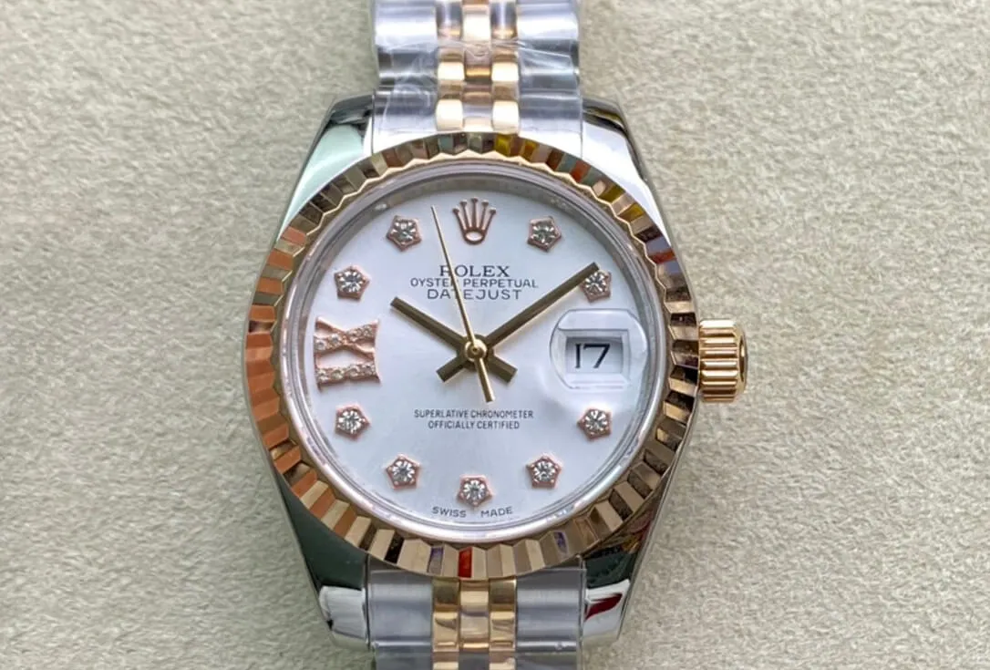 Rolex Datejust M279173-0003 28MM BP Factory 1:1 Best Edition Replica Watch White Diamond Dial