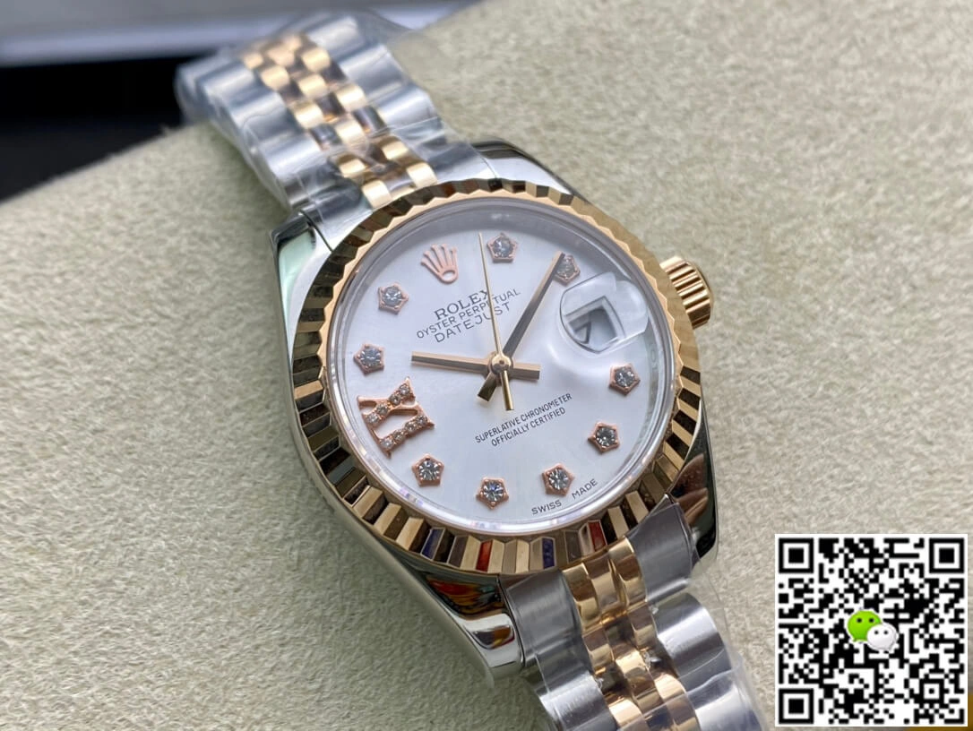 Rolex Datejust M279173-0003 28MM BP Factory 1:1 Best Edition Replica Watch White Diamond Dial