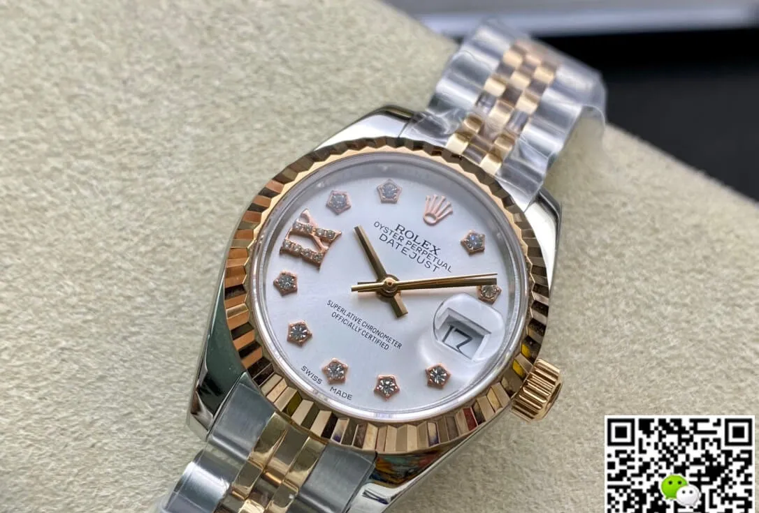 Rolex Datejust M279173-0003 28MM BP Factory 1:1 Best Edition Replica Watch White Diamond Dial
