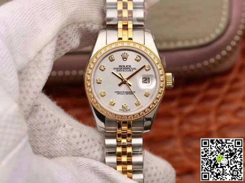 Rolex Lady Datejust M279383RBR-0007 1:1 Best Edition Replica Watch Swiss NH05 Movement Silver Dial