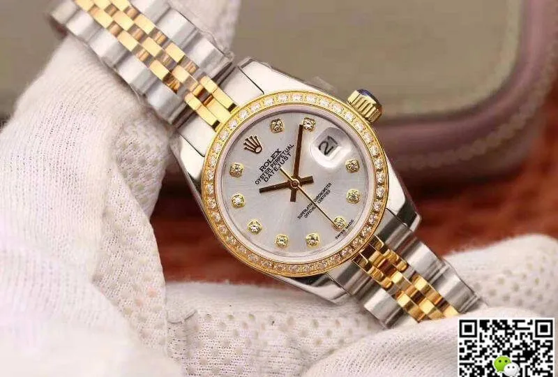 Rolex Lady Datejust M279383RBR-0007 1:1 Best Edition Replica Watch Swiss NH05 Movement Silver Dial