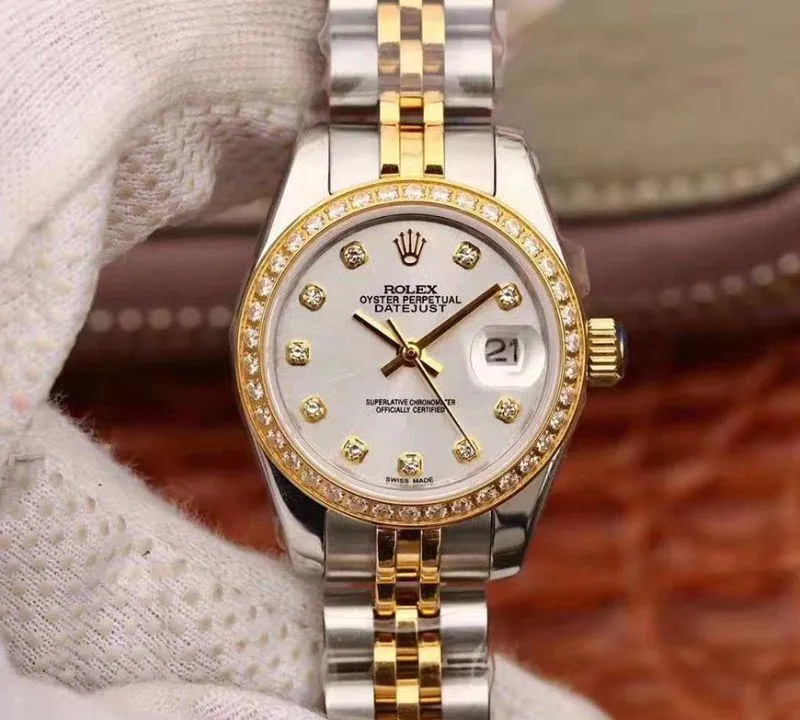 Rolex Lady Datejust M279383RBR-0007 1:1 Best Edition Replica Watch Swiss NH05 Movement Silver Dial