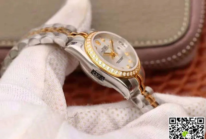 Rolex Lady Datejust M279383RBR-0007 1:1 Best Edition Replica Watch Swiss NH05 Movement Silver Dial