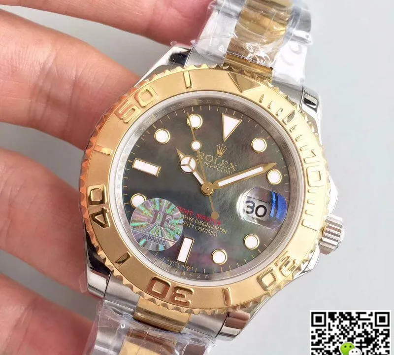 Rolex Yacht-Master 116621 JF Factory 1:1 Best Edition Replica Watch Swiss ETA2836-2 Bronze Dial