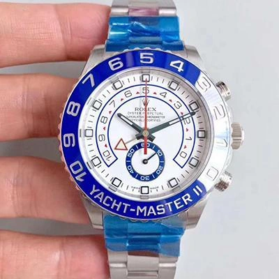 Rolex Yacht-Master II 116680 JF Factory 1:1 Best Edition Replica Watch Swiss ETA7750 White Dial