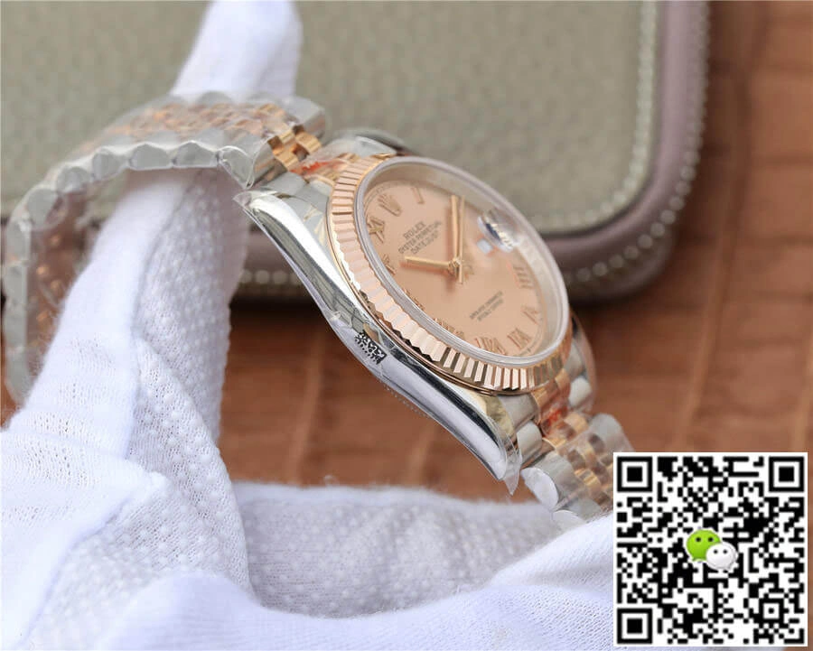 Rolex Datejust 116231 36MM GM Factory 1:1 Best Edition Replica Watch Pink Stainless Steel Dial