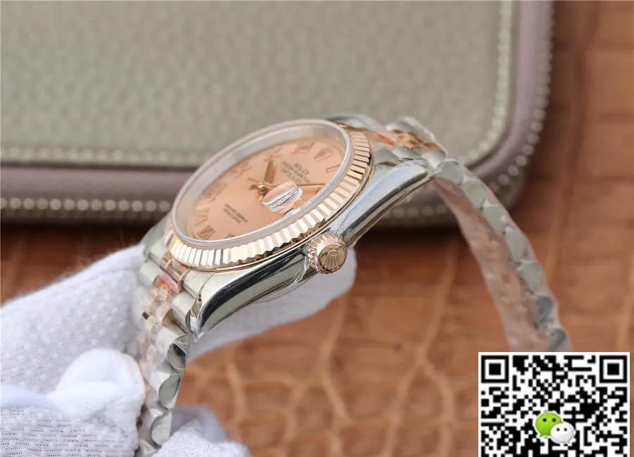 Rolex Datejust 116231 36MM GM Factory 1:1 Best Edition Replica Watch Pink Stainless Steel Dial