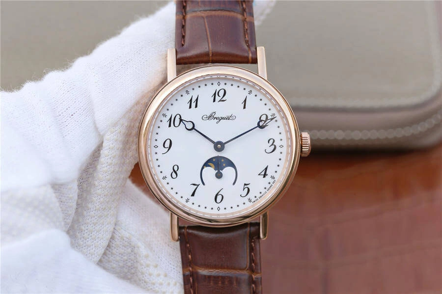 Breguet Classique Moonphase 9087BB TW Factory 1:1 Best Edition Replica Watch White Dial