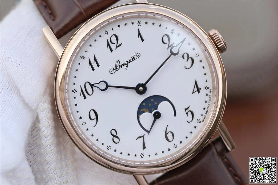 Breguet Classique Moonphase 9087BB TW Factory 1:1 Best Edition Replica Watch White Dial