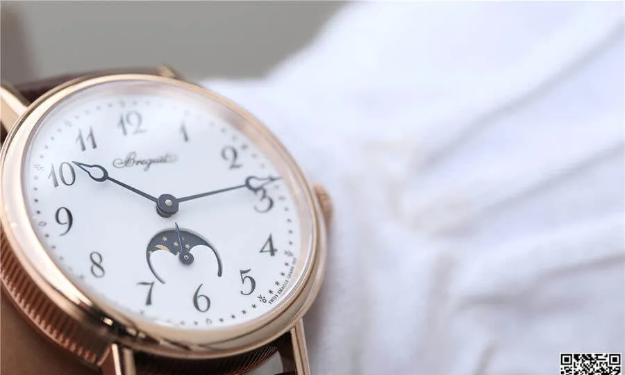 Breguet Classique Moonphase 9087BB TW Factory 1:1 Best Edition Replica Watch White Dial