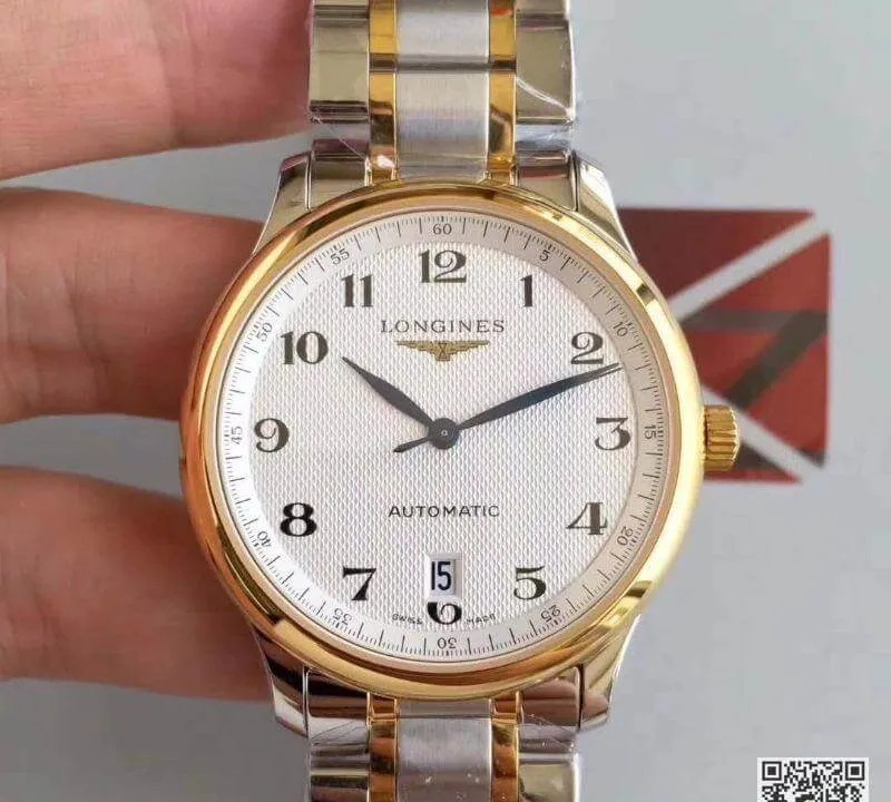Longines Master Collection KZ Factory 1:1 Best Edition Replica Watch Swiss ETA2824 18K Gold Two Tone Stainless Steel Bracelet