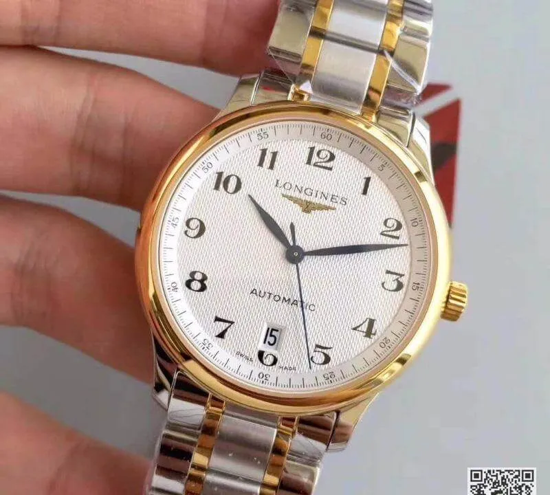 Longines Master Collection KZ Factory 1:1 Best Edition Replica Watch Swiss ETA2824 18K Gold Two Tone Stainless Steel Bracelet